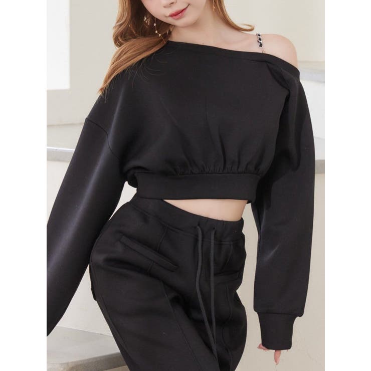 ブラック | 【SETUP】ダンボールワンショルTOP | EATME