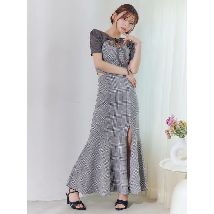 2WAYセットチェックキャミワンピース | EATME | 詳細画像24 