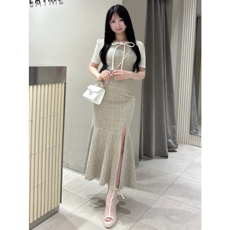 2WAYセットチェックキャミワンピース | EATME | 詳細画像4 