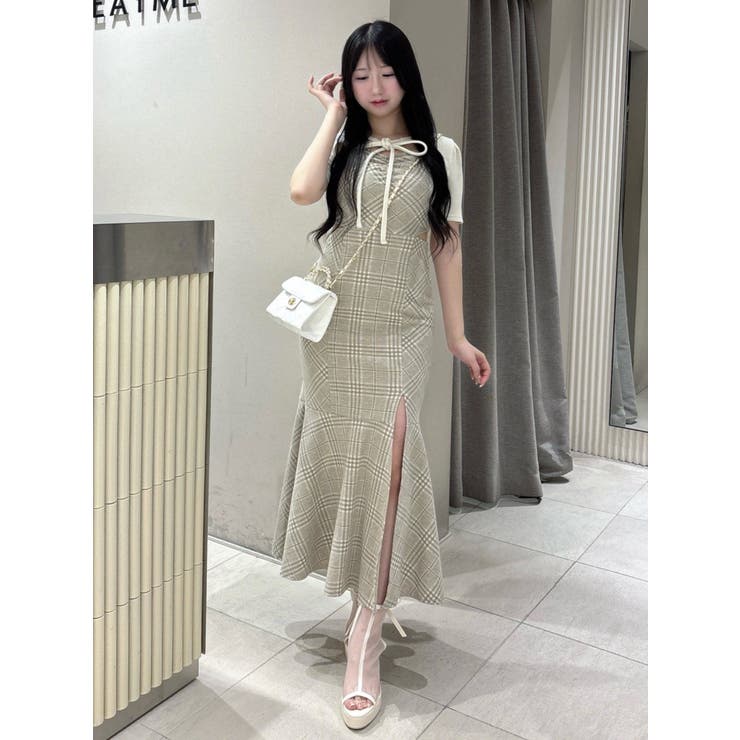 2WAYセットチェックキャミワンピース | EATME | 詳細画像6 