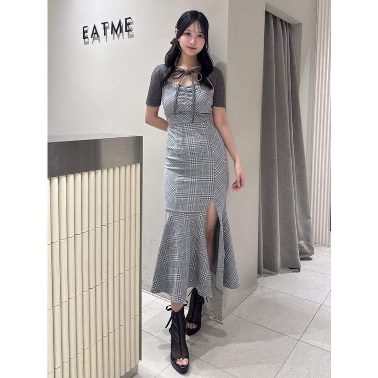 2WAYセットチェックキャミワンピース | EATME | 詳細画像8 