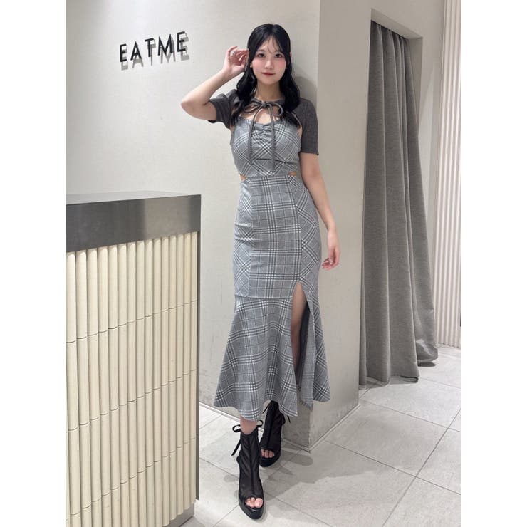 2WAYセットチェックキャミワンピース | EATME | 詳細画像9 