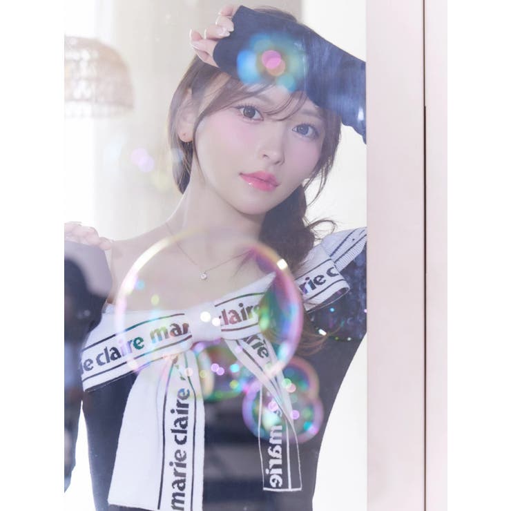 【marie claire×EATME】リボンデザインニットワンピース | EATME | 詳細画像6 