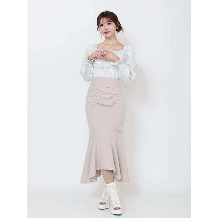 スクエアネックシャーリングブラウス | EATME | 詳細画像12 