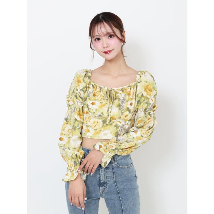 スクエアネックシャーリングブラウス | EATME | 詳細画像20 