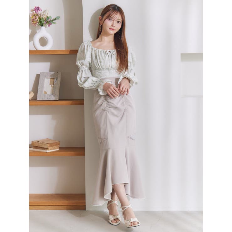 スクエアネックシャーリングブラウス | EATME | 詳細画像32 