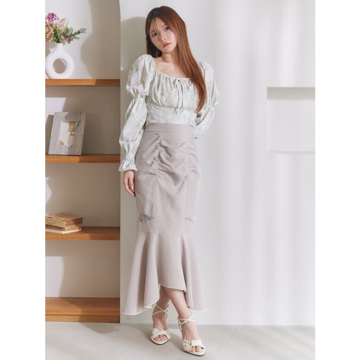 スクエアネックシャーリングブラウス | EATME | 詳細画像33 