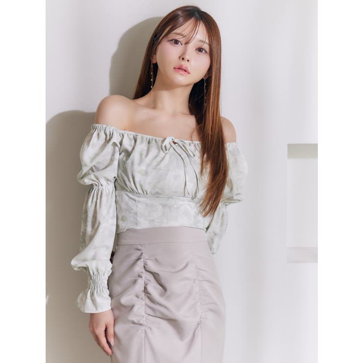 スクエアネックシャーリングブラウス | EATME | 詳細画像35 