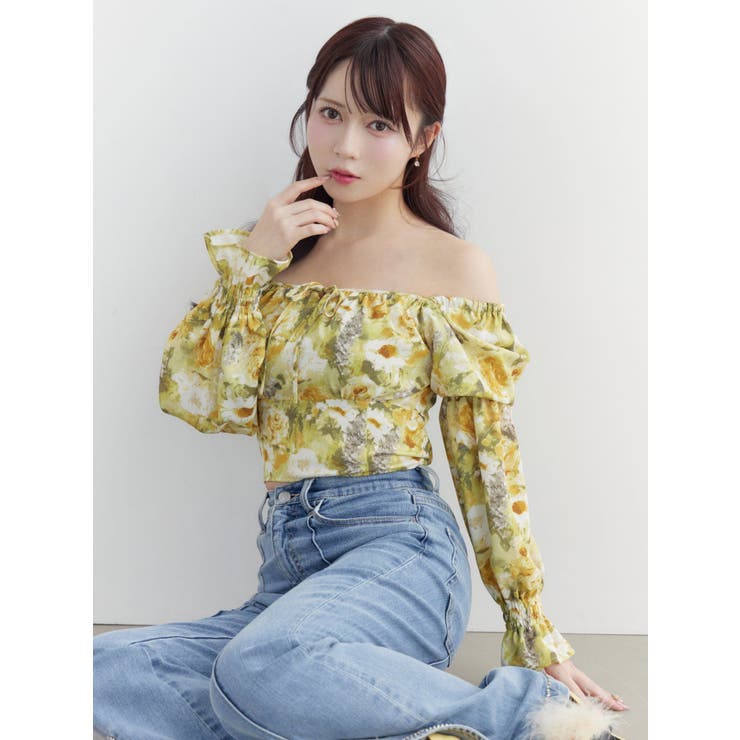 スクエアネックシャーリングブラウス | EATME | 詳細画像4 