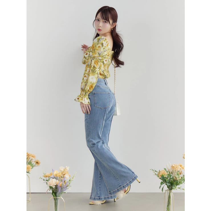 スクエアネックシャーリングブラウス | EATME | 詳細画像44 