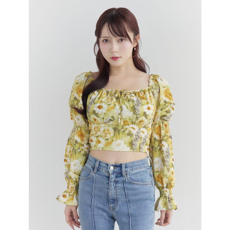 スクエアネックシャーリングブラウス | EATME | 詳細画像6 