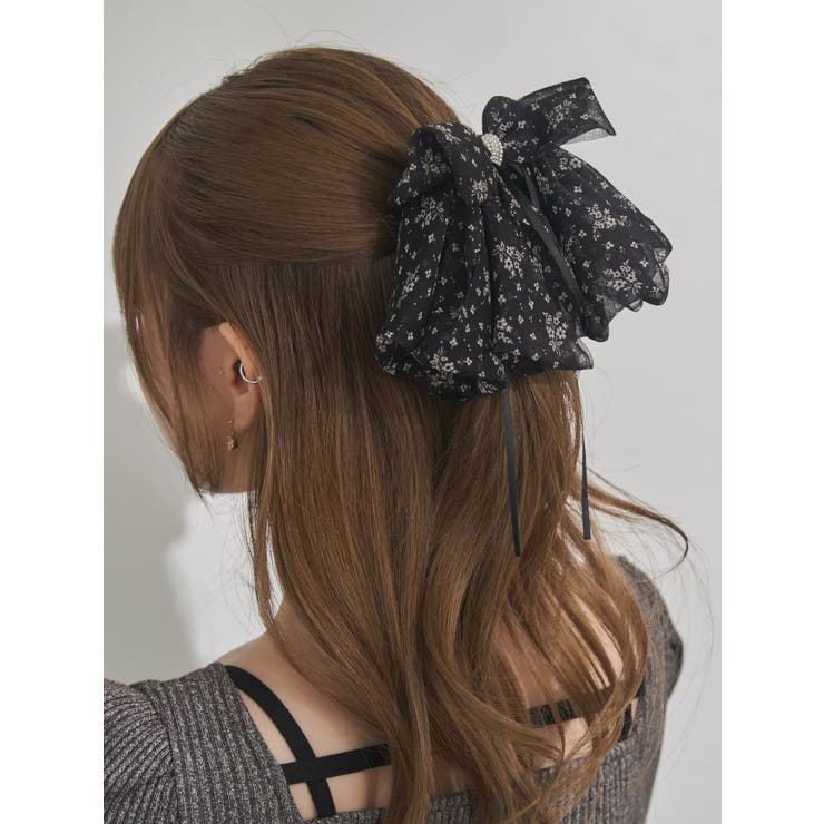 フラワーリボンヘアクリップ | EATME | 詳細画像4 