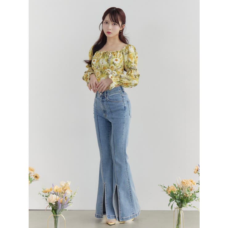 フロントビジュースリットデニムパンツ | EATME | 詳細画像14 