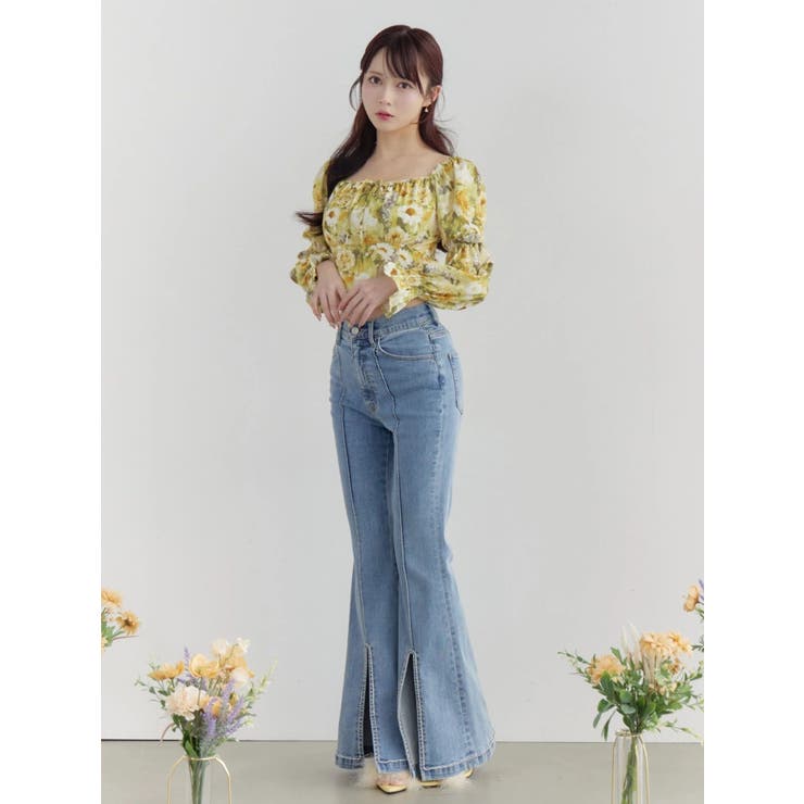 フロントビジュースリットデニムパンツ | EATME | 詳細画像21 