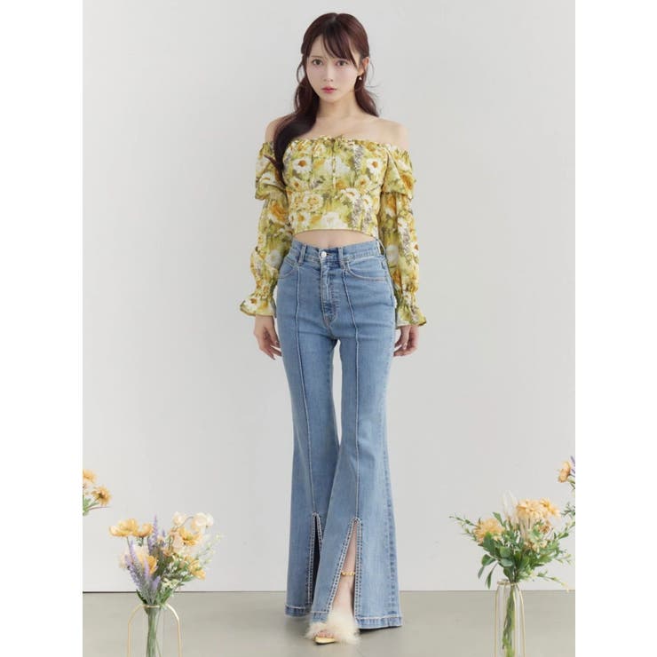 フロントビジュースリットデニムパンツ | EATME | 詳細画像22 