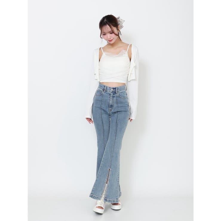 フロントビジュースリットデニムパンツ | EATME | 詳細画像5 