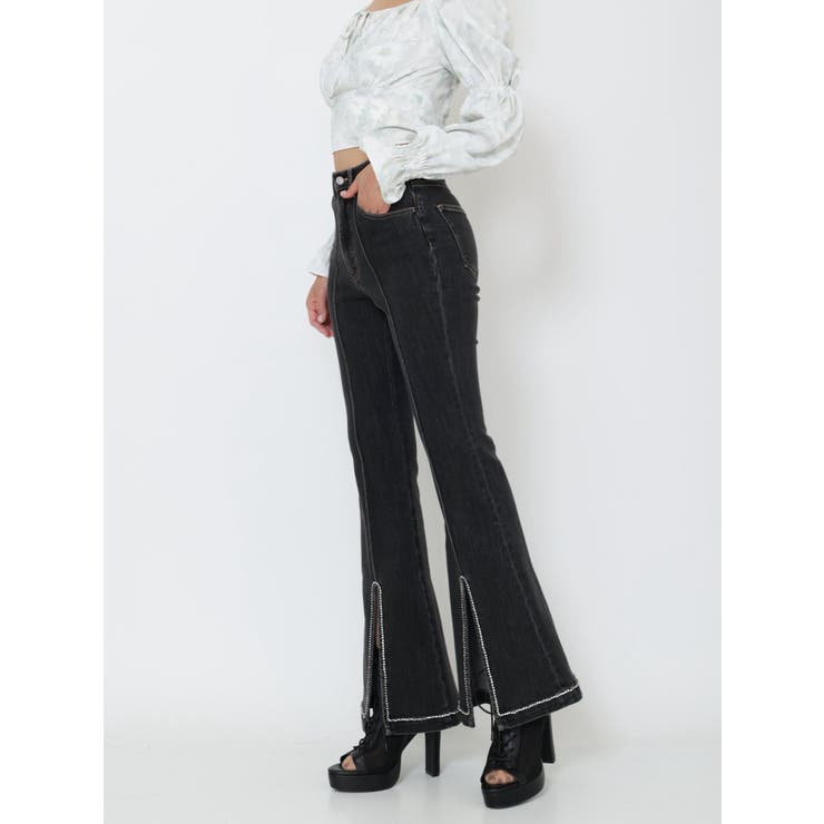 フロントビジュースリットデニムパンツ | EATME | 詳細画像7 