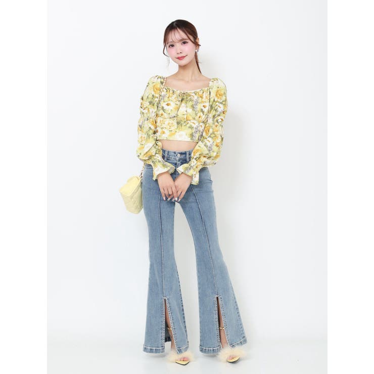 フロントビジュースリットデニムパンツ | EATME | 詳細画像8 