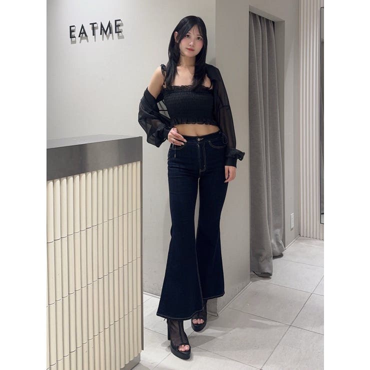 レースアップフレアデニムパンツ | EATME | 詳細画像17 