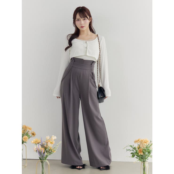 チュールドッキングキャミリブTOPセット | EATME | 詳細画像2 