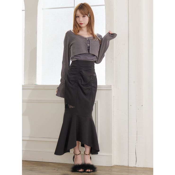 チュールドッキングキャミリブTOPセット | EATME | 詳細画像20 