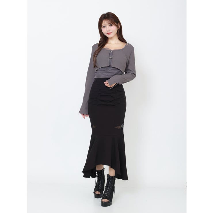 チュールドッキングキャミリブTOPセット | EATME | 詳細画像29 