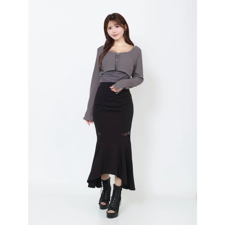 チュールドッキングキャミリブTOPセット | EATME | 詳細画像46 