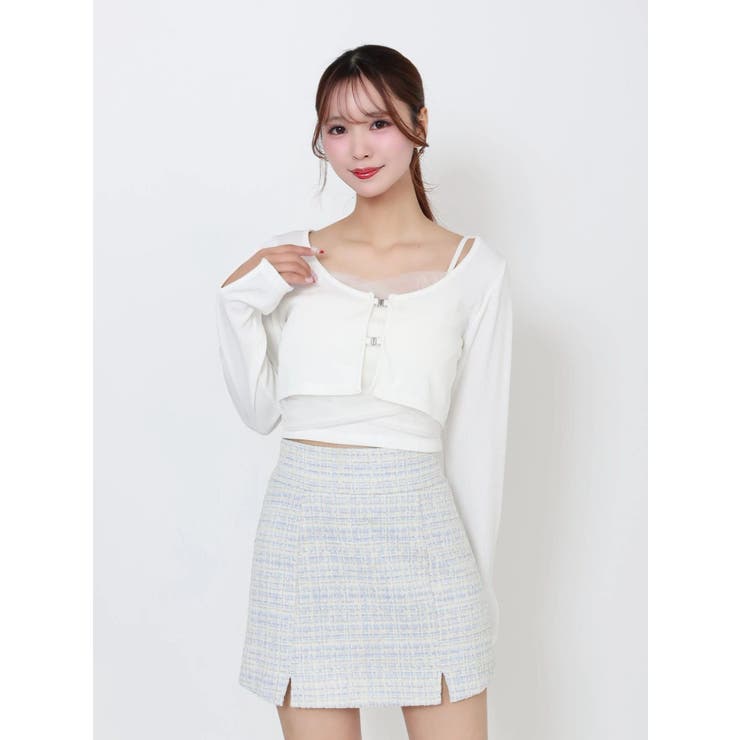 チュールドッキングキャミリブTOPセット | EATME | 詳細画像50 