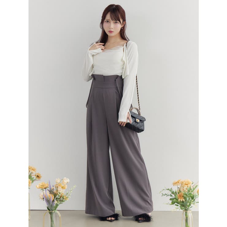 チュールドッキングキャミリブTOPセット | EATME | 詳細画像6 