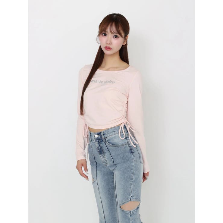 【marie claire×EATME】キラキラストーンロゴTシャツ | EATME | 詳細画像10 