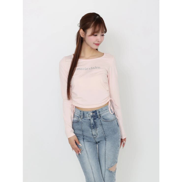 【marie claire×EATME】キラキラストーンロゴTシャツ | EATME | 詳細画像12 