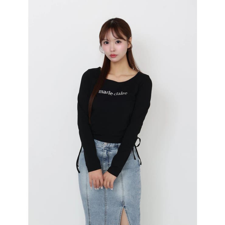 【marie claire×EATME】キラキラストーンロゴTシャツ | EATME | 詳細画像15 