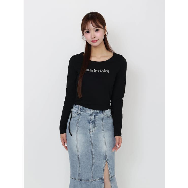 【marie claire×EATME】キラキラストーンロゴTシャツ | EATME | 詳細画像16 
