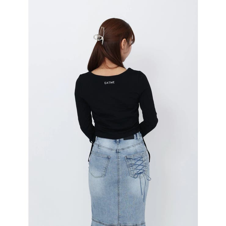 【marie claire×EATME】キラキラストーンロゴTシャツ | EATME | 詳細画像17 