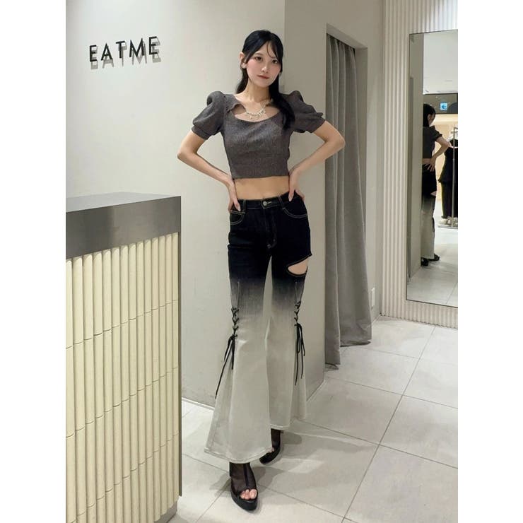 デコルテチャームコンパクトリブTOP | EATME | 詳細画像25 