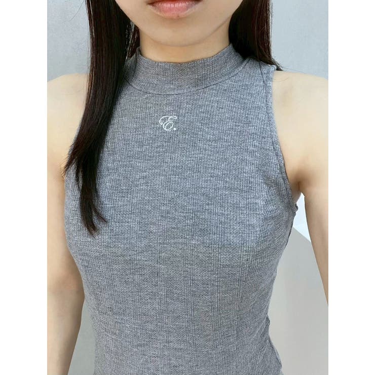 ロゴ刺しゅうBACKリボンリブワンピース | EATME | 詳細画像28 