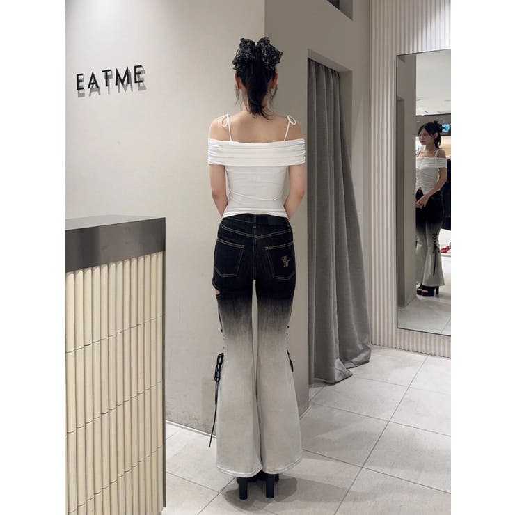 サイドレースアップカットアウトデニムパンツ | EATME | 詳細画像42 