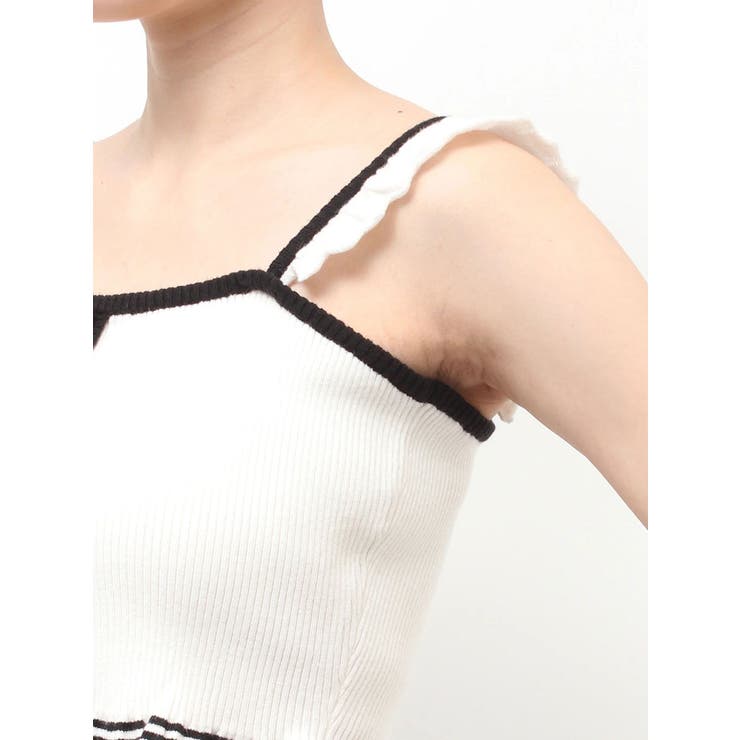 バイカラーフリルキャミニットTOP | EATME | 詳細画像46 