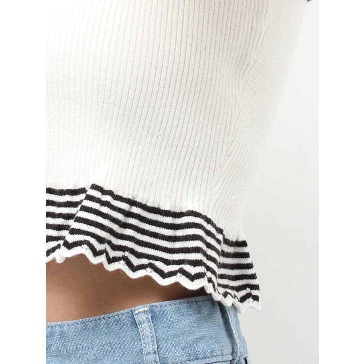 バイカラーフリルキャミニットTOP | EATME | 詳細画像47 
