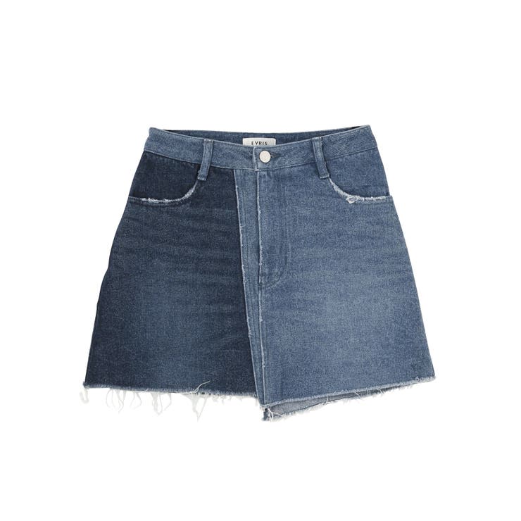 美品　EVRIS デニムボアミニスカート　M ポケットデニムミニスカート[品番：MKSW0060099]｜EVRIS