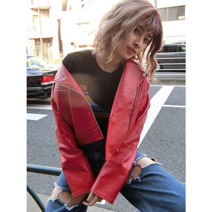 BASICライダースジャケット[品番：MKSW0006211]｜EVRIS（エブリス 