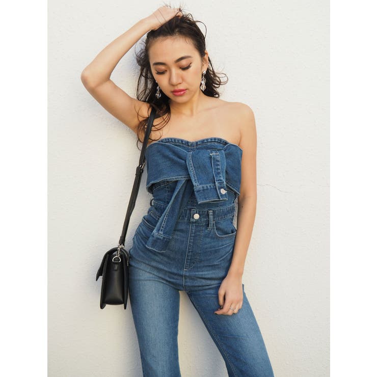ビスチェDENIMオールインワン[品番：MKSW0006351]｜EVRIS（エブリス）のレディースファッション通販｜SHOPLIST（ショップリスト）