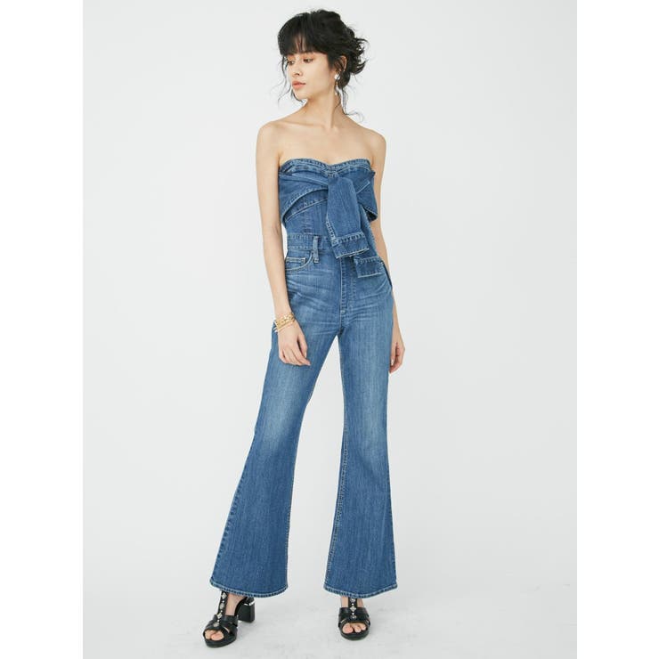 行列のできるレビュー商品、集めました。高評価アイテム ビスチェDENIMオールインワン[品番：MKSW0006351]｜EVRIS パンツ