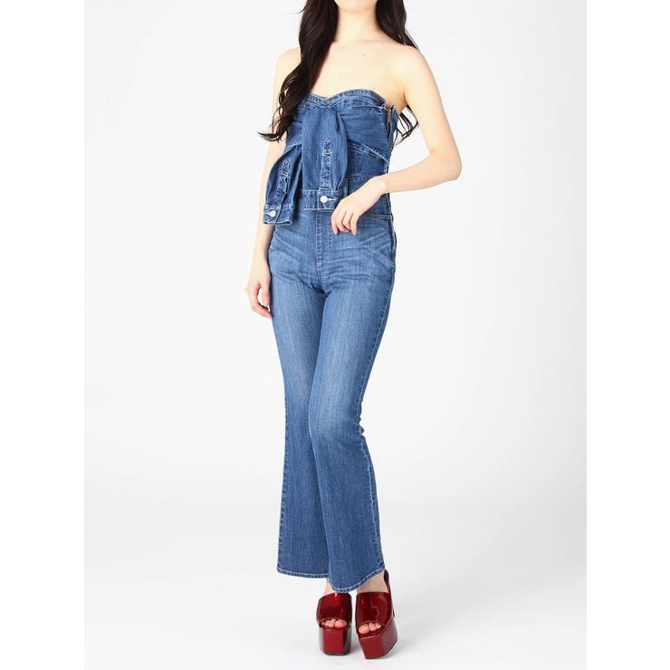 ビスチェDENIMオールインワン[品番：MKSW0006351]｜EVRIS