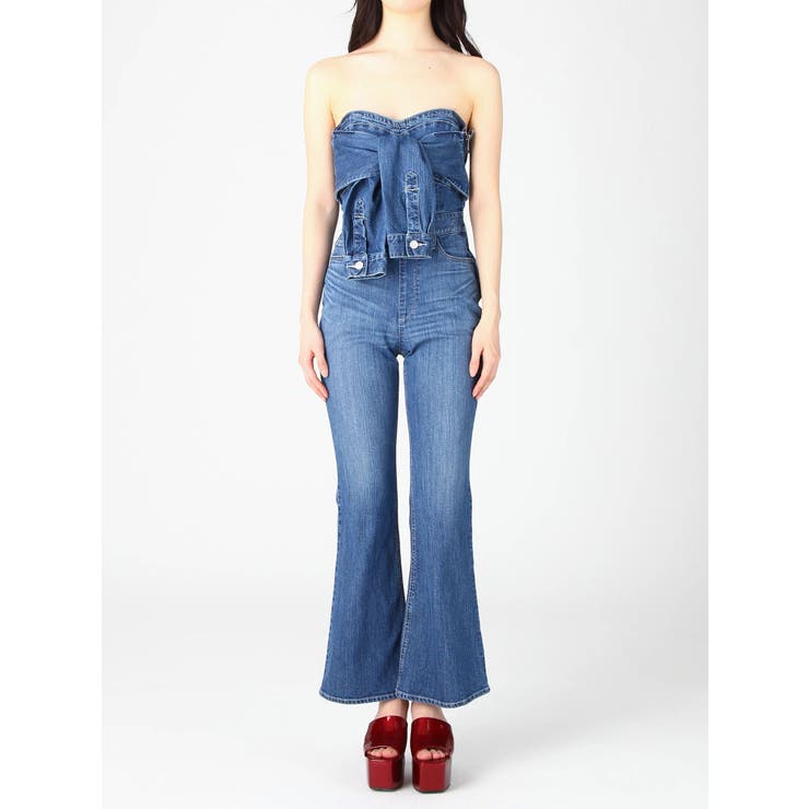 ビスチェDENIMオールインワン[品番：MKSW0006351]｜EVRIS（エブリス