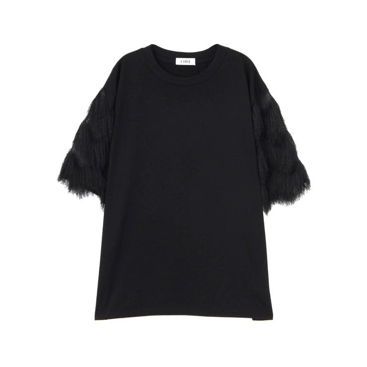 evris フリンジtシャツ フリンジスリーブTシャツ[品番：MKSW0006431]｜EVRIS（エブリス