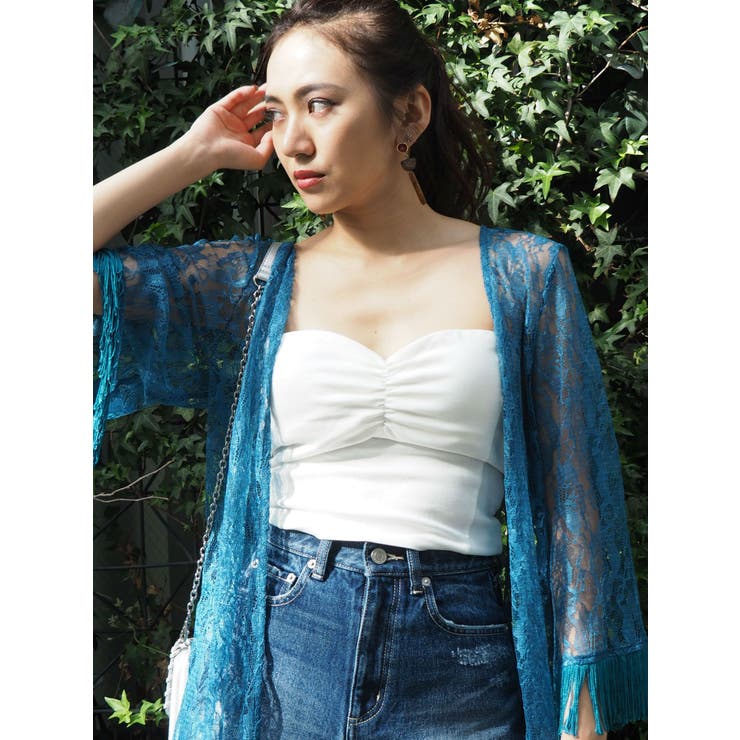 ホワイト | パッドインビスチェTOPS | EVRIS