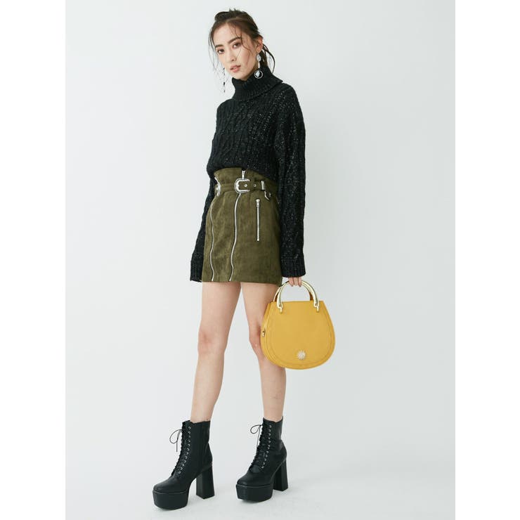 【boohoo】フェイク スエード ミニ スカート boohoo】フェイク スエード ミニ スカート