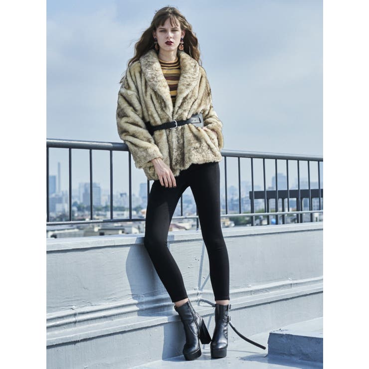 ◉新品同等◉FENNEL◉チェスターコート◉ノーカラー◉ファーポケット◉マキシ