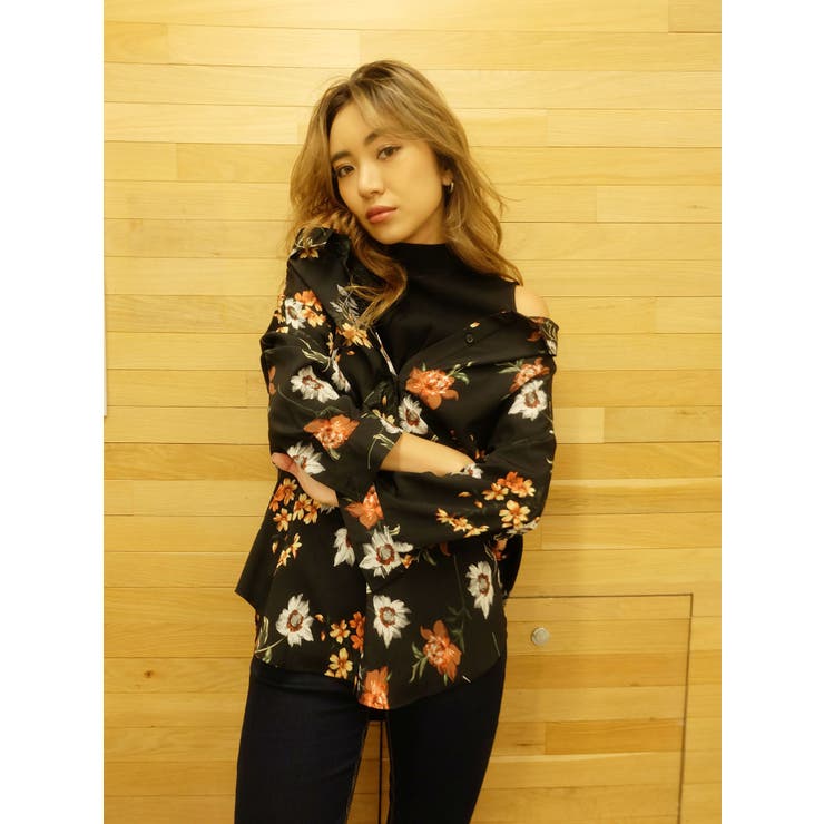 FLOWERドッキングシャツ[品番：MKSW0012854]｜EVRIS（エブリス